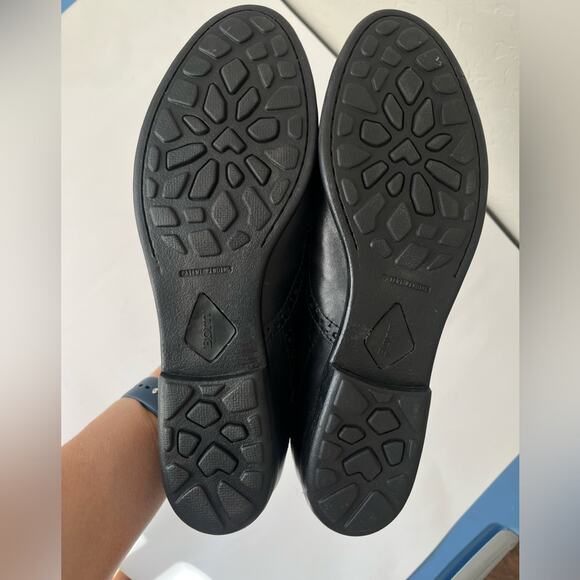 Born Derby Oxford leather loafer shoes black 11 - Picture 11 of 14